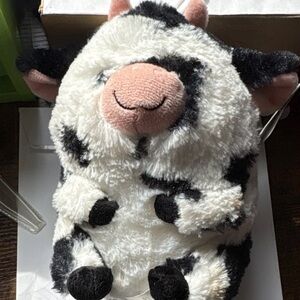 Nanco Belly Buddies Cow Plush PF-BBC10 Small Washable White Black Pink